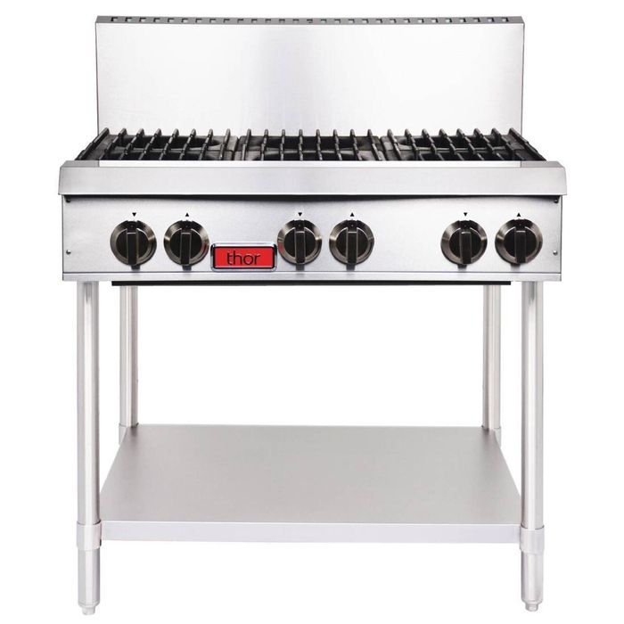 Thor Gas Hob 6 Open Burner Safety Valve Flame Failure Protection Tr-hp636f 36"