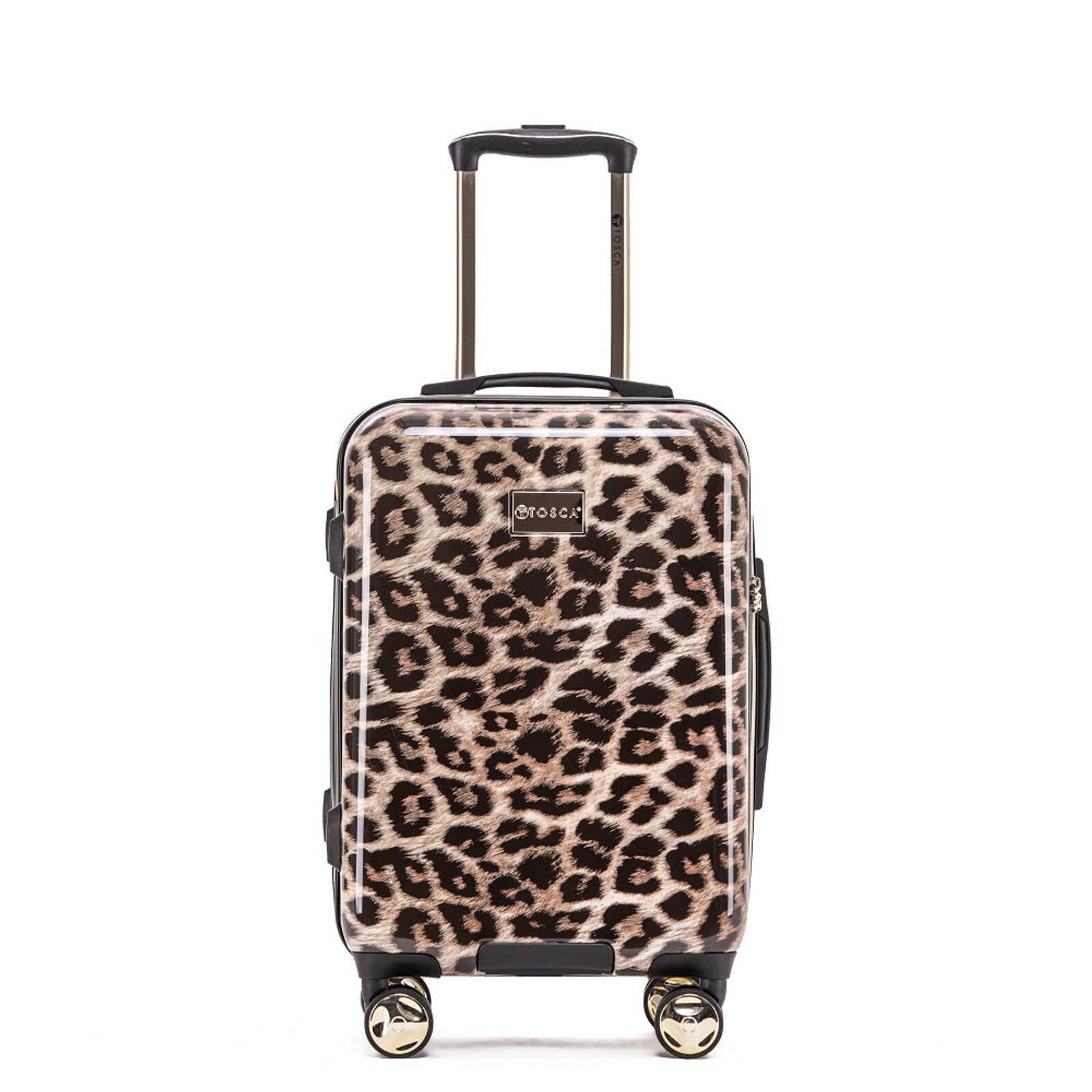 Tosca - 20in Small 4 Wheel Hard Suitcase - Leopard product image