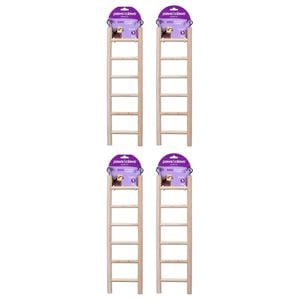4PK Paws & Claws Wooden Bird Ladder 28X7.5cm