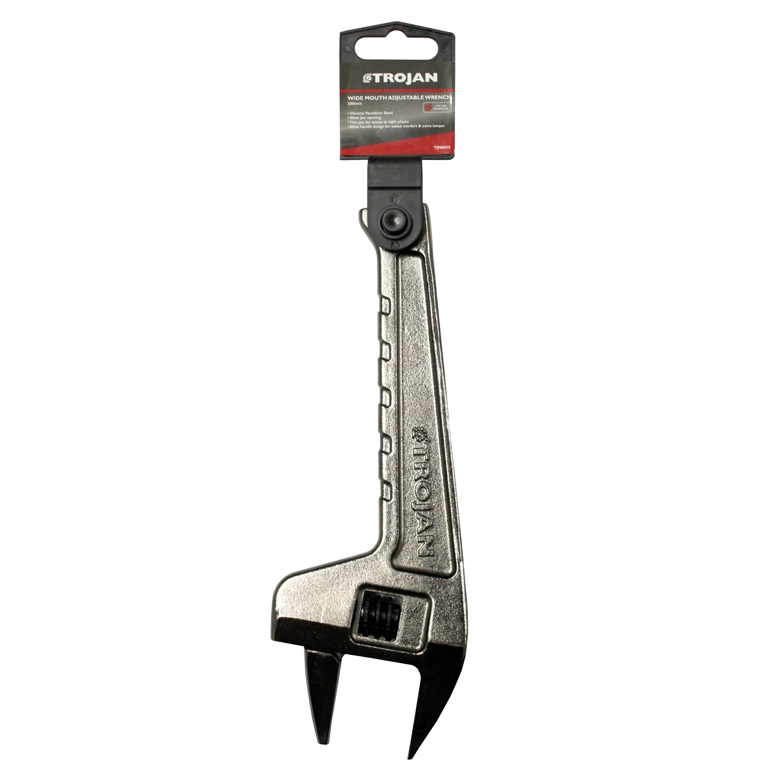 Trojan 200mm Wide Mouth Adjustable Wrench