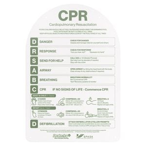 ProtectorAl 387 x 565mm Eucalyptus Arch CPR Chart