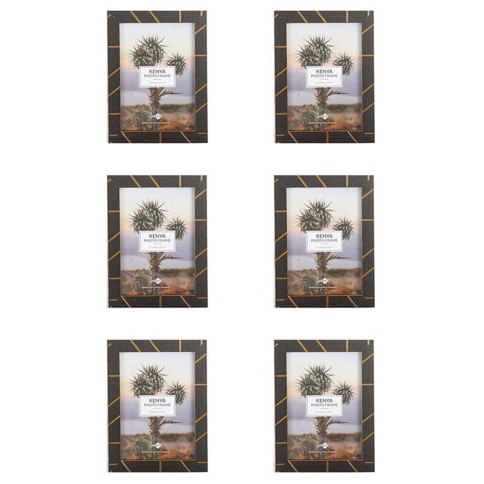 6PK Unigift Kenya Home Photo/Picture Frame 13x18cm Assorted