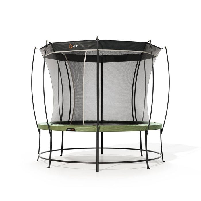 VULY Ultra 2 Pro Medium 12ft Trampoline with Enclosure - Round Kids Trampolines Bundle With Shade Cover Pro