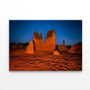 The Pinnacles Desert Western Australia Night Sky  Print 100% Australian Made 90 x 60cm  (Stretched)