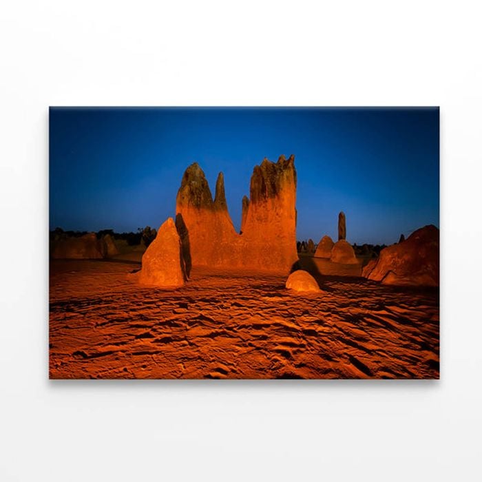 The Pinnacles Desert Western Australia Night Sky  Print 100% Australian Made 90 x 60cm  (Stretched)