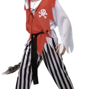 BOYS PIRATE COSTUME Kids Fancy Dress Halloween Party Book Week Outfit Carribean 10-12 Years Old