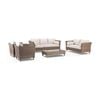 Carolina 3+2+1+1 Seater Outdoor Wicker Lounge With Coffee Table - Harper