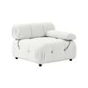 Foret 1 Pc Arm Seat Modular Tufted Velvet Sofa Lounge Couch Furniture Home Beige