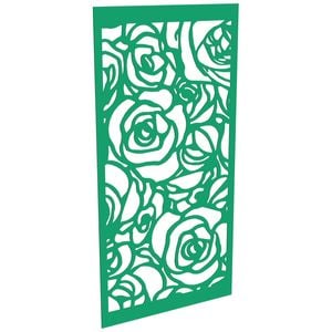 ProtectorAl 300-1200 x 1201-2400mm Light Green/Gloss White Roses Unframed Composite Deco Panel