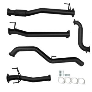 Ignite Exhausts Turbo Back For Isuzu D-max 3l 3" No Cat With Pipe Black Aluminised Steel