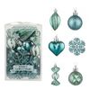 Catzon 26Pcs Christmas Tree Ball Ornaments Set-LakeGreen