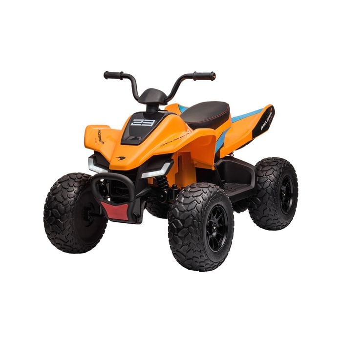 Kahuna Licensed MCL35 McLaren Kids Toy Ride On Electric Quad Bike - Orange