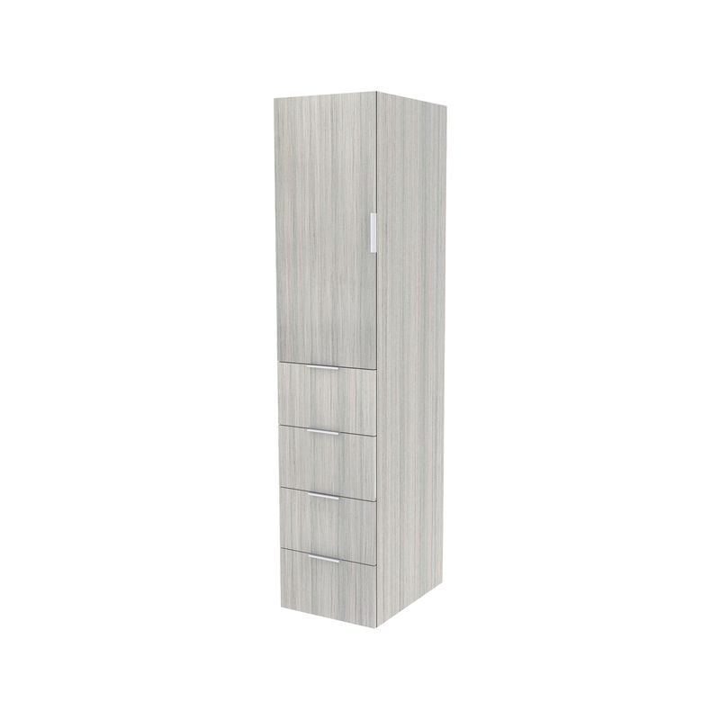 Lugna 2048 x 450 x 580mm Mist Hanging 4 Drawers Left Hinged Door Storage Cabinet