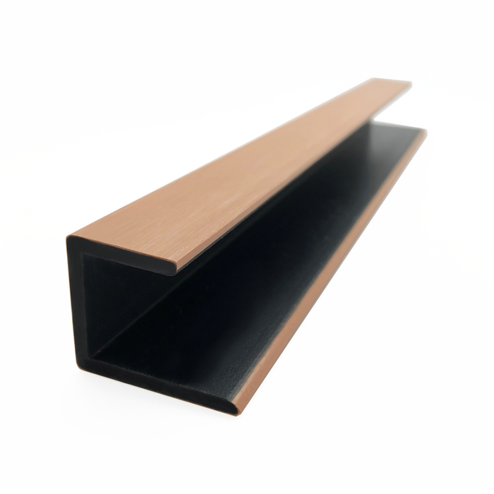 PermaTimber® 33 x 27mm 2.7m Light Ash Composite U Edge Trim