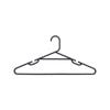 All Set Black Plastic Tube Clothes Hangers - 10 Pack