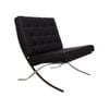 Black Barcelona Chair - Classic Version - Replica