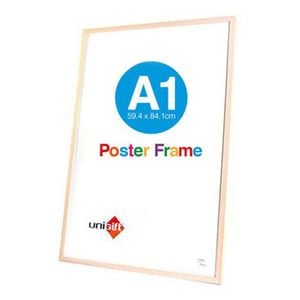 Unigift A1 Wooden/Glass Poster Picture Photo Frame 59.4x84.1cm Natural