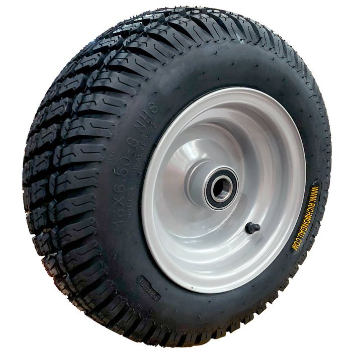 Richmond 13 x 5.00-6 Pneumatic Wheel With 25mm Precision Bearing & Block Turf Tyre