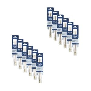 12pk Malli Sewing Metal Trouser Durable Replacement Garment Zipper 18cm Assorted
