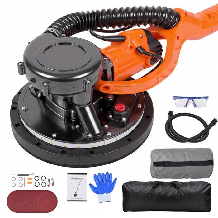 Advwin Electric Drywall Sander 950W Dual Suction Port  with Vacuum Dust Extraction, 7-Level Speed