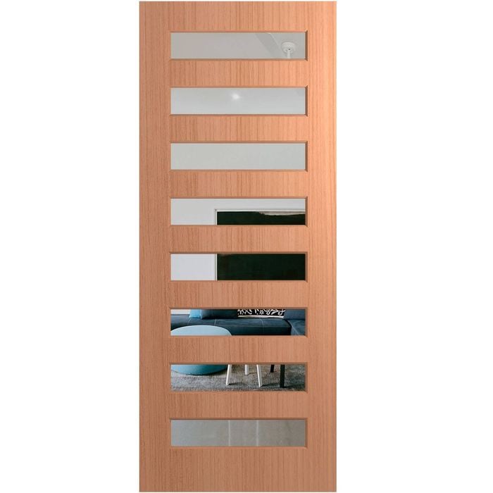 Hume 2040 x 820 x 40mm Entrance Door Nexus SPM NEX38 - Clear Glass