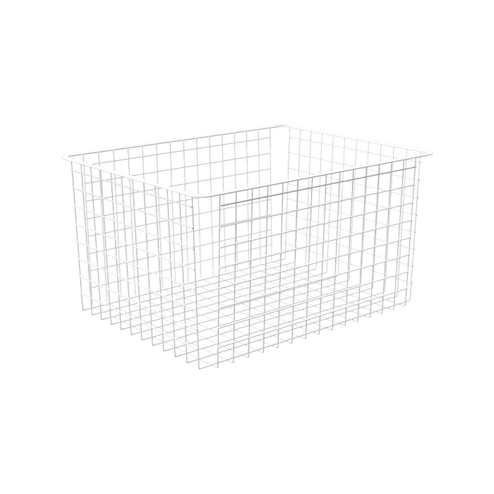 Flexi Storage 285mm White 3 Runner Wire Basket
