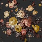 Graham & Brown 52cm x 10m Black Bouquet Wallpaper