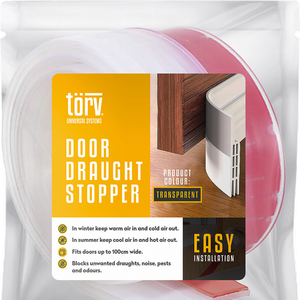 Torv 100cm Clear Door Draught Stopper