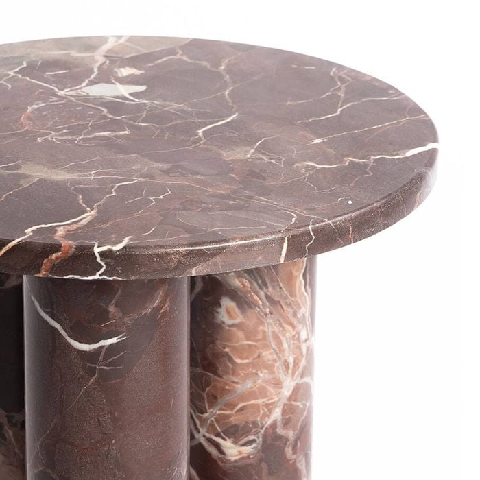 Column Solid Marble Accent Table