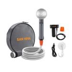 San Hima Portable Camping Shower built-in lithium battery Outdoor Rechargeable