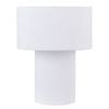 Emporium Hendrix Fabric Table Lamp - White