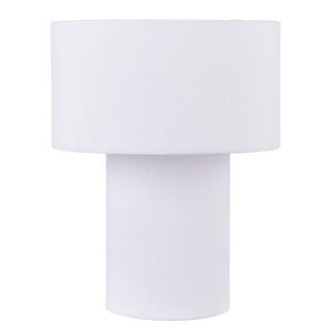 Emporium Hendrix Fabric Table Lamp - White