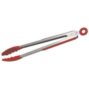 Avanti 30cm Stainless Steel/Silicone Tongs Cooking Utensil Serving BBQ Clip Red