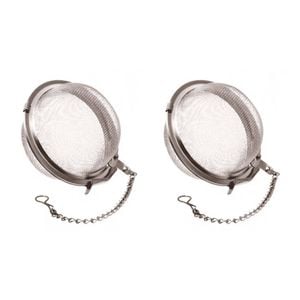 2x Teaology Stainless Steel Mesh Tea Ball Quick Preparation Dishwasher Safe 5cm