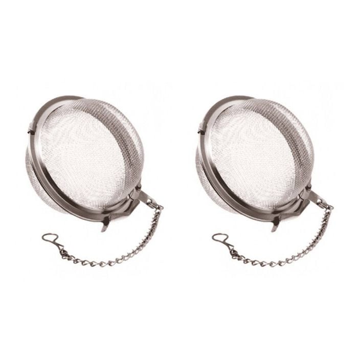 2x Teaology Stainless Steel Mesh Tea Ball Quick Preparation Dishwasher Safe 5cm