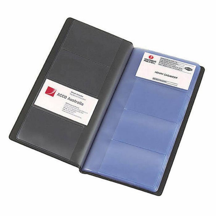 Marbig Business Card Holder (Black) (96 Capacity)