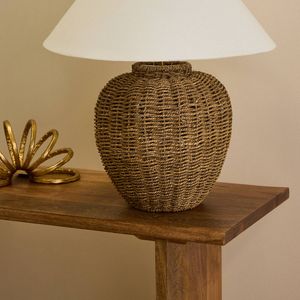 Amalfi Amaya Weave Table Lamp Natural 50x50x57cm
