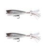 2x 13 Fishing 75mm Poppy Mc Pop Face Topwater Popper Lures - Chrome Black
