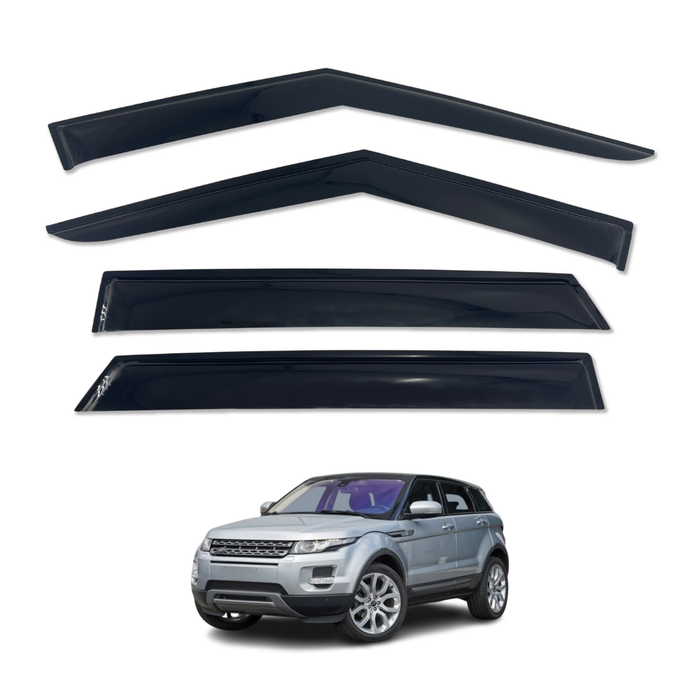 AUSGO Weather Shields for Land Rover Range Rover Evoque 5dr L538 2011-2018 Weathershields Window Visors Wind Deflectors
