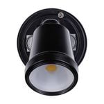  Brilliant Black Raptor III Single LED Flood Light