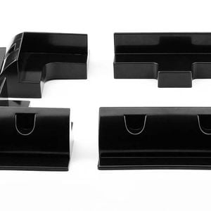 Exotronic Black Solar Panel ABS Plastic Corner plus Mid Brackets