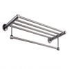 P&p Silver Stainless Steel Towel Rack Wall Mounted Bathroom Rail Holder Storage Unit