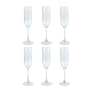 6PK Wildtrak Tritan Champagne Flute 145Ml Kitchen Dinnerware Clear