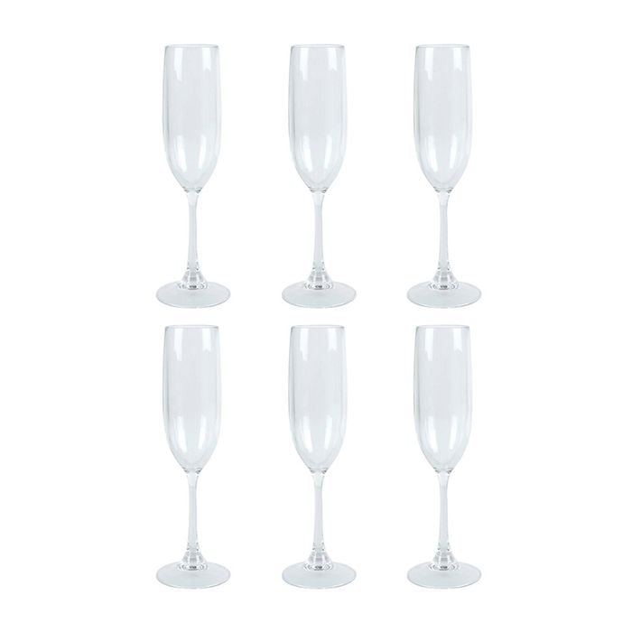6PK Wildtrak Tritan Champagne Flute 145Ml Kitchen Dinnerware Clear