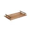 SOGA 39cm Brown Rectangle Wooden Acacia Board