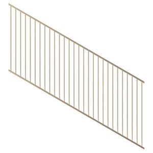 ProtectorAl 1201 - 2400 x 1200mm Primrose Raked 16-30º Flat Top Pool Fence Panel