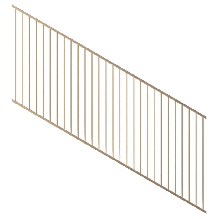 ProtectorAl 1201 - 2400 x 1200mm Primrose Raked 16-30º Flat Top Pool Fence Panel