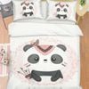 3D Cute Panda 350 Bed Pillowcases Quilt Queen Size