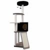 Costway 155 CM Large Cat Tower Pet Activity Condo Plush Perch Ramp