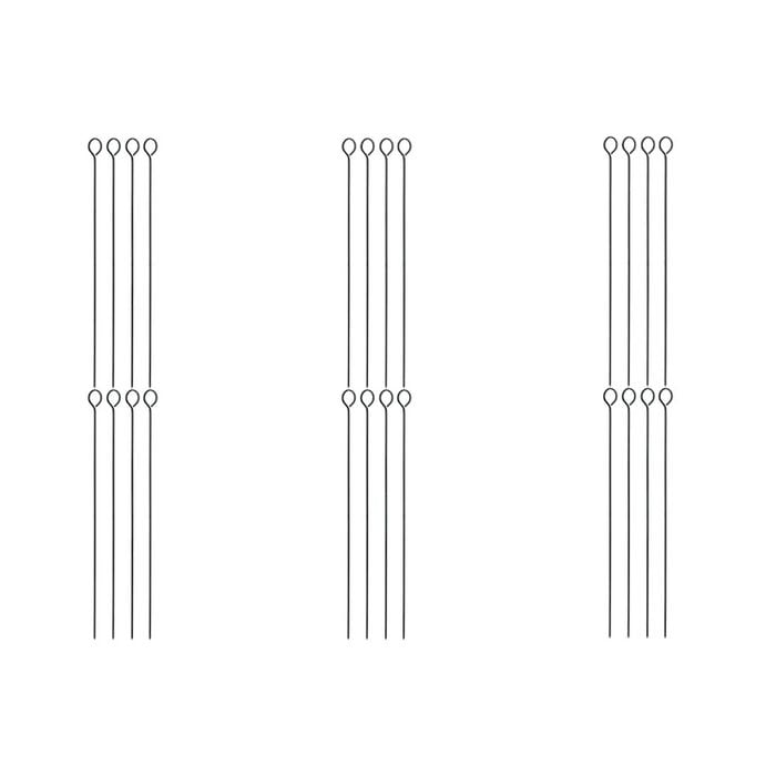 6x 6pc Appetito Chrome Skewers 8"/20cm Home Kitchen Cooking